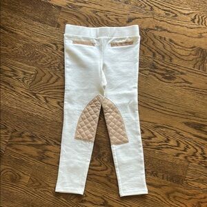 Janie and Jack White and Tan Leggings Elegant Style